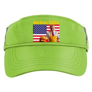 Mcdon 2024 Donald Trump Election Cookie Fries Fast Food Adult Drive Performance Visor