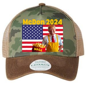 Mcdon 2024 Donald Trump Election Cookie Fries Fast Food Legacy Tie Dye Trucker Hat