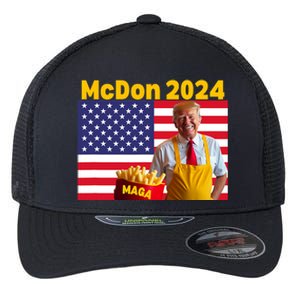 Mcdon 2024 Donald Trump Election Cookie Fries Fast Food Flexfit Unipanel Trucker Cap