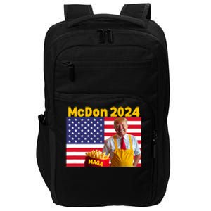 Mcdon 2024 Donald Trump Election Cookie Fries Fast Food Impact Tech Backpack