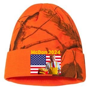 Mcdon 2024 Donald Trump Election Cookie Fries Fast Food Kati Licensed 12" Camo Beanie