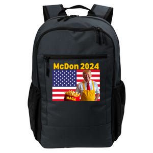 Mcdon 2024 Donald Trump Election Cookie Fries Fast Food Daily Commute Backpack