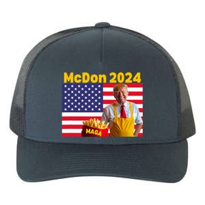 Mcdon 2024 Donald Trump Election Cookie Fries Fast Food Yupoong Adult 5-Panel Trucker Hat