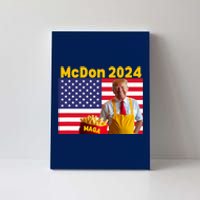 Mcdon 2024 Donald Trump Election Cookie Fries Fast Food Canvas