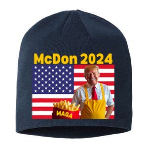 Mcdon 2024 Donald Trump Election Cookie Fries Fast Food Sustainable Beanie