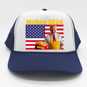 Mcdon 2024 Donald Trump Election Cookie Fries Fast Food Trucker Hat