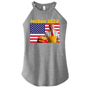 Mcdon 2024 Donald Trump Election Cookie Fries Fast Food Women's Perfect Tri Rocker Tank