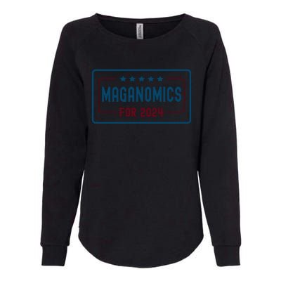 Maganomics For 2024 Donald Trump 2024 Womens California Wash Sweatshirt