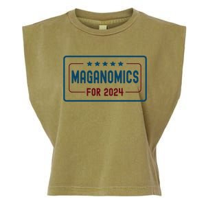 Maganomics For 2024 Donald Trump 2024 Garment-Dyed Women's Muscle Tee