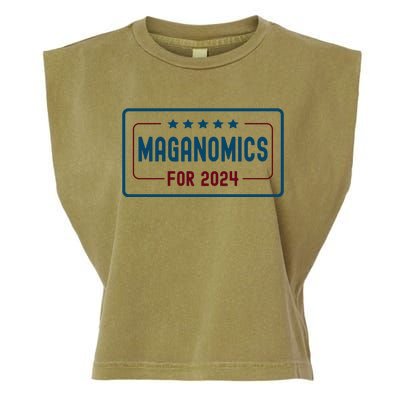 Maganomics For 2024 Donald Trump 2024 Garment-Dyed Women's Muscle Tee