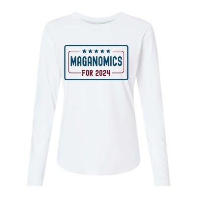 Maganomics For 2024 Donald Trump 2024 Womens Cotton Relaxed Long Sleeve T-Shirt