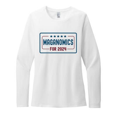 Maganomics For 2024 Donald Trump 2024 Womens CVC Long Sleeve Shirt