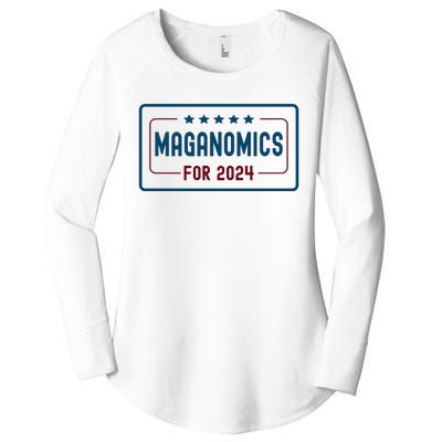 Maganomics For 2024 Donald Trump 2024 Women's Perfect Tri Tunic Long Sleeve Shirt