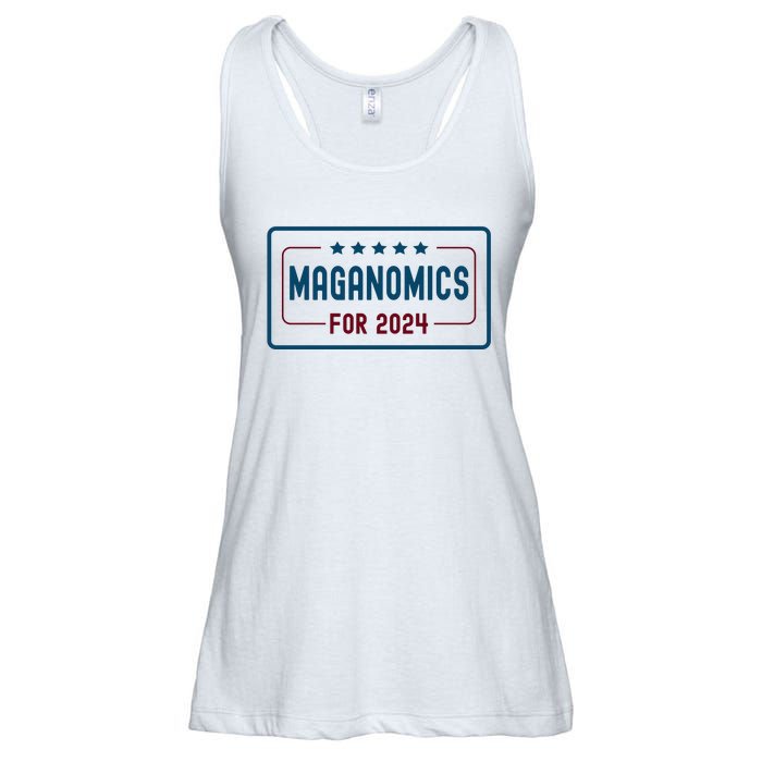 Maganomics For 2024 Donald Trump 2024 Ladies Essential Flowy Tank