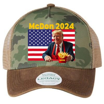 Mcdon 2024 Donald Trump French Fry Cooking Fries Legacy Tie Dye Trucker Hat