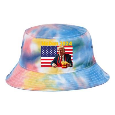 Mcdon 2024 Donald Trump French Fry Cooking Fries Tie Dye Newport Bucket Hat