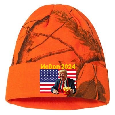 Mcdon 2024 Donald Trump French Fry Cooking Fries Kati Licensed 12" Camo Beanie