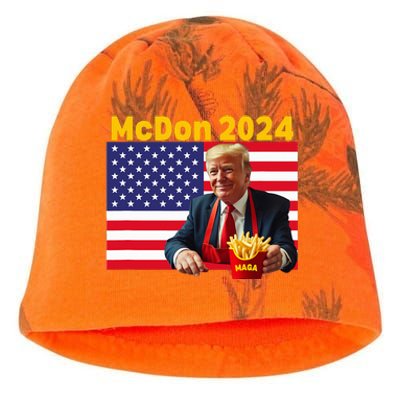 Mcdon 2024 Donald Trump French Fry Cooking Fries Kati - Camo Knit Beanie