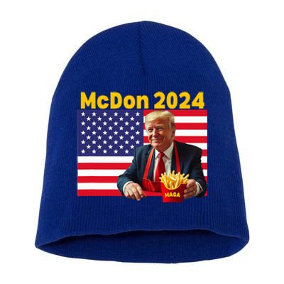 Mcdon 2024 Donald Trump French Fry Cooking Fries Short Acrylic Beanie