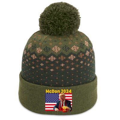 Mcdon 2024 Donald Trump French Fry Cooking Fries The Baniff Cuffed Pom Beanie