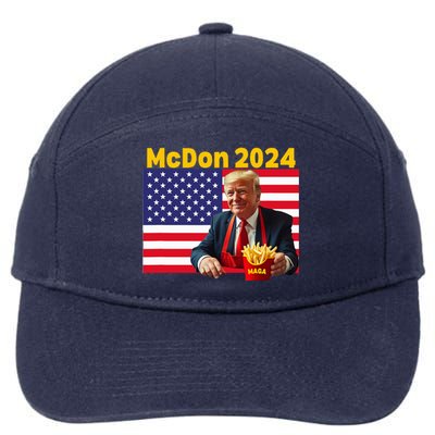 Mcdon 2024 Donald Trump French Fry Cooking Fries 7-Panel Snapback Hat