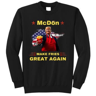 Mcdon 2024 Donald Trump French Fry Cooking Friesff Sweatshirt