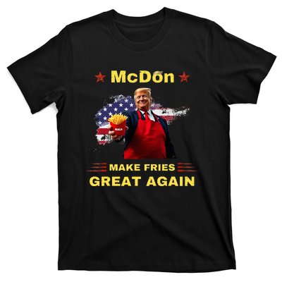 Mcdon 2024 Donald Trump French Fry Cooking Friesff T-Shirt