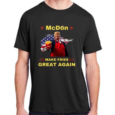 Mcdon 2024 Donald Trump French Fry Cooking Friesff Adult ChromaSoft Performance T-Shirt