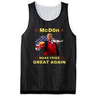 Mcdon 2024 Donald Trump French Fry Cooking Friesff Mesh Reversible Basketball Jersey Tank