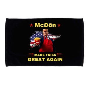 Mcdon 2024 Donald Trump French Fry Cooking Friesff Microfiber Hand Towel