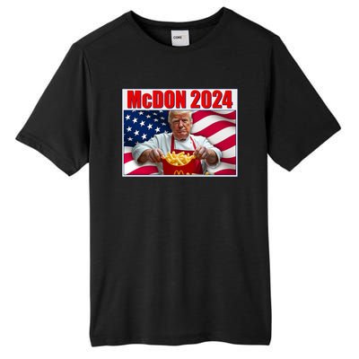 Mcdon 2024 Donald Trump Fast Food Fries Tall Fusion ChromaSoft Performance T-Shirt