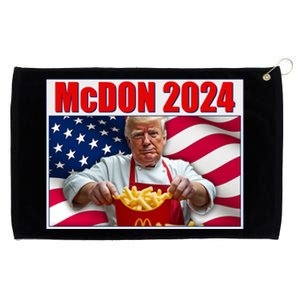 Mcdon 2024 Donald Trump Fast Food Fries Grommeted Golf Towel