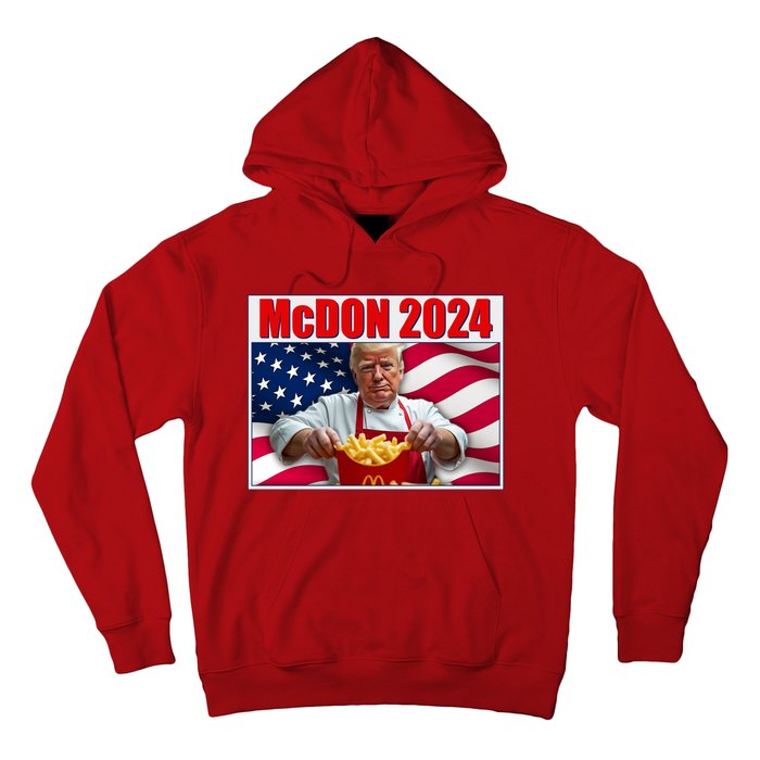 Mcdon 2024 Donald Trump Fast Food Fries Hoodie