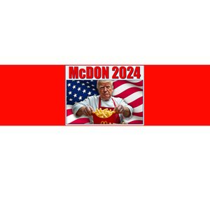 Mcdon 2024 Donald Trump Fast Food Fries Bumper Sticker