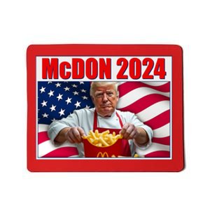 Mcdon 2024 Donald Trump Fast Food Fries Mousepad