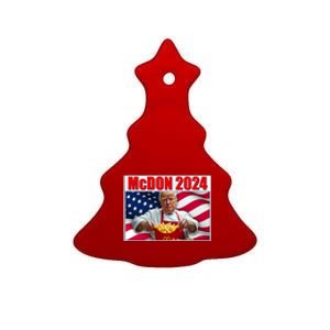 Mcdon 2024 Donald Trump Fast Food Fries Ceramic Tree Ornament