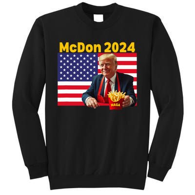 Mcdon 2024 Donald Trump French Fry Cooking Fries Sweatshirt