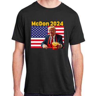 Mcdon 2024 Donald Trump French Fry Cooking Fries Adult ChromaSoft Performance T-Shirt