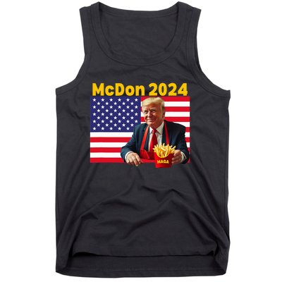 Mcdon 2024 Donald Trump French Fry Cooking Fries Tank Top