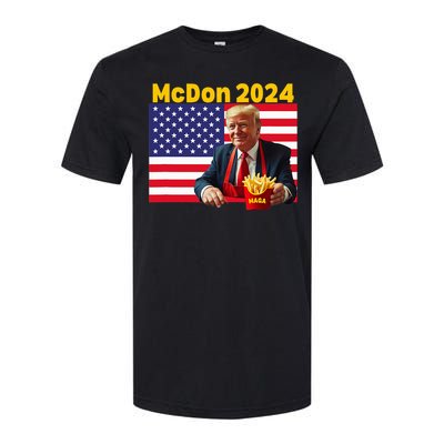 Mcdon 2024 Donald Trump French Fry Cooking Fries Softstyle CVC T-Shirt