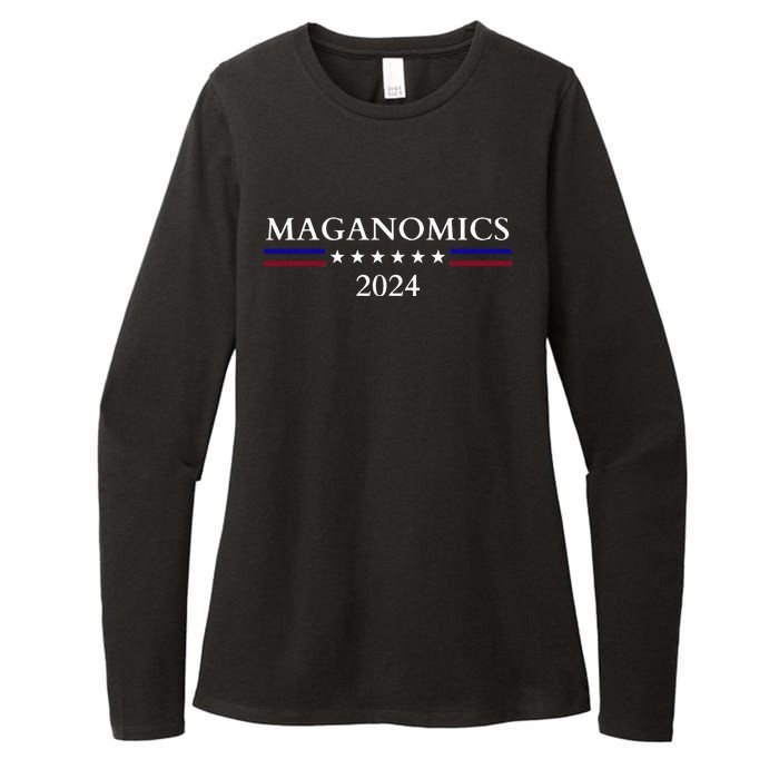 Maganomics 2024 Donald Trump 2024 Womens CVC Long Sleeve Shirt