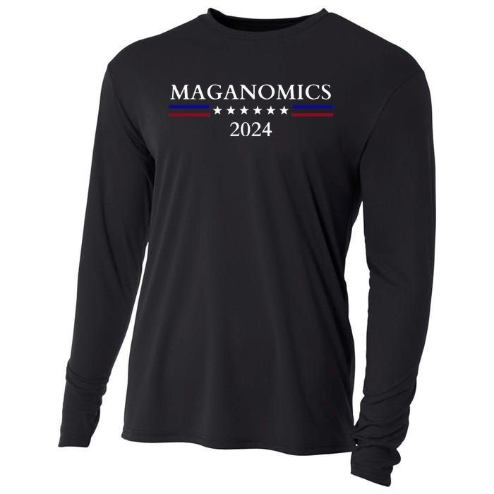 Maganomics 2024 Donald Trump 2024 Cooling Performance Long Sleeve Crew