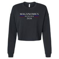 Maganomics 2024 Donald Trump 2024 Cropped Pullover Crew