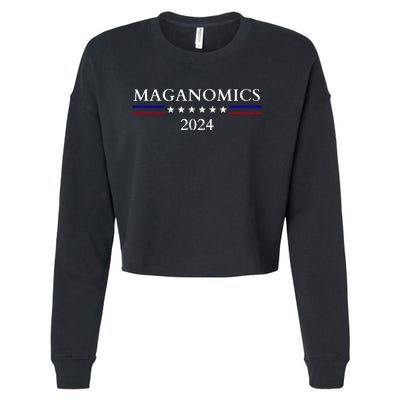 Maganomics 2024 Donald Trump 2024 Cropped Pullover Crew