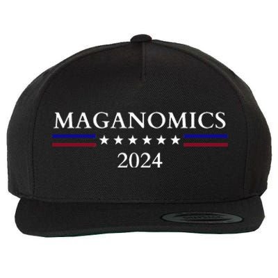 Maganomics 2024 Donald Trump 2024 Wool Snapback Cap