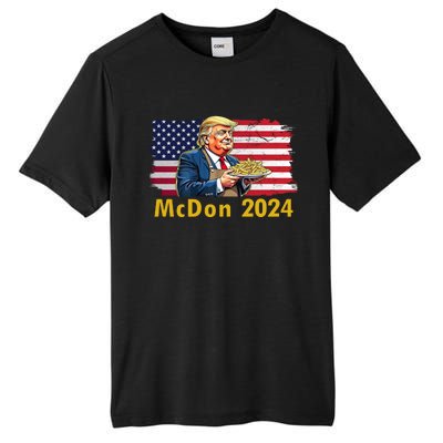 Mcdon 2024 Donald Trump Fast Food French Fries Tall Fusion ChromaSoft Performance T-Shirt