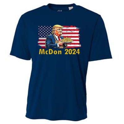 Mcdon 2024 Donald Trump Fast Food French Fries Cooling Performance Crew T-Shirt