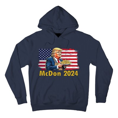 Mcdon 2024 Donald Trump Fast Food French Fries Hoodie