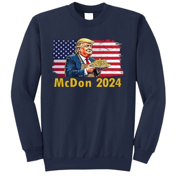 Mcdon 2024 Donald Trump Fast Food French Fries Sweatshirt