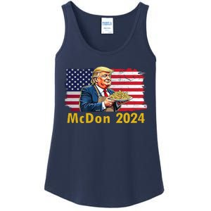 Mcdon 2024 Donald Trump Fast Food French Fries Ladies Essential Tank